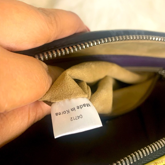 Authentic MCM purple and black satchel - Picture 13 of 14